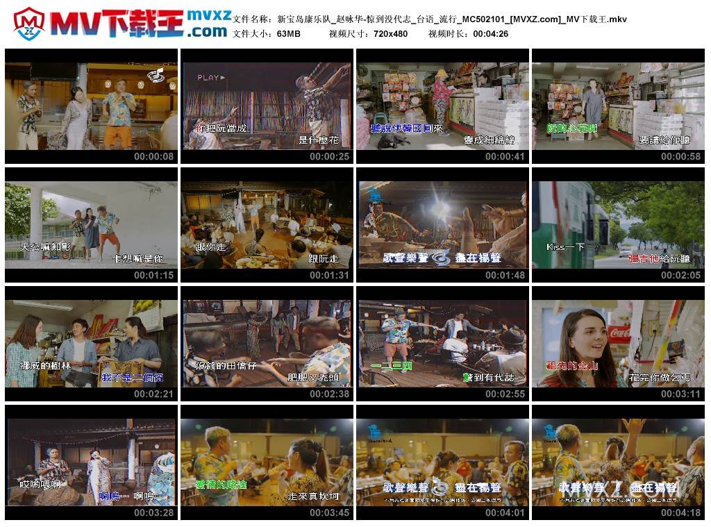 新宝岛康乐队_赵咏华-惊到没代志_台语_流行_MC502101
